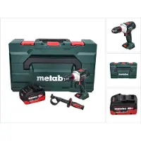 Metabo BS 18 LTX BL I Perceuse-visseuse sans fil 18 V 130 Nm + 1x Batterie 8,0 Ah + Coffret metaBOX - sans chargeur