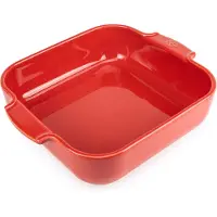 Peugeot - Plat four céramique carré rouge 28 cm - 11'