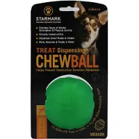 Starmark Balle à friandises Chew Ball pour chien - taille M : environ 7 cm de diamètre
