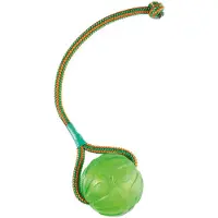 Starmark Jouet Swing n' Fling Chew Ball pour chien - taille M : environ 7 cm de diamètre