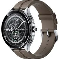 Xiaomi Montre connectée Mi Watch 2 Pro Bluetooth 46 mm Argent avec bracelet Cuir Marron