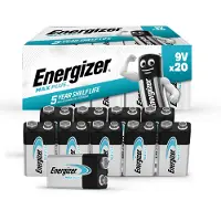 Energizer Max Plus Pile Alcaline 9V 6LR61 600mAh - Pack de 20