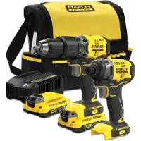 Stanley V20 Kit Sfmck461D2S (Sfmcd715 + Sfmcf810B) 2X2.0Ah Bag