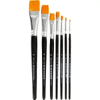 Creativ Company Gold Line Penselen Plat, 7st.