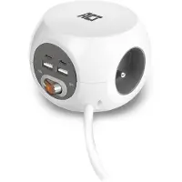 ACT Multiprise Usb-a / Usb-c Blanc (ac2435)