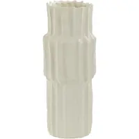 Light & Living Vase Longa en céramique, 36cm - Crème