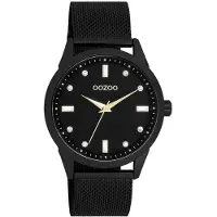 Oozoo Montre noire en métal Timepieces Femmes Montre à quartz analogique UOC11284