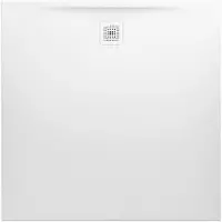 Laufen Receveur de douche PRO carr. Abl latéral 800x800x29mm blanc mat