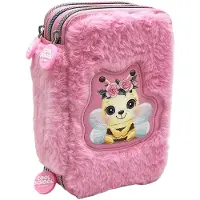Tinka Bee Rosa (8 804205) Triple Pocket Pencil Case Rose Homme