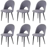 Mendler Chaise de salle à manger -D73 (lot de 6)