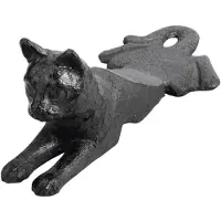 Esschert Design Cale porte en Fonte Chat 16,4x7,5x6,5cm
