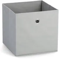Zeller Boîte de rangement Vlieseline, organisateur pour une utilisation universelle, Textilbox, couleur: gris clair