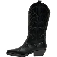 ONLY Bottes de cowboy 'Bronco' noir