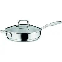 kela Poêle en acier inoxydable avec couvercle 18/10 FLAVORIA 24 cm KL-10185