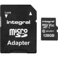 Enzo Carte microSD de 128 Go pour caméras de sécurité, caméras de route, caméras domestiques, systèmes de vidéosurveillance, caméras corporelles et drones