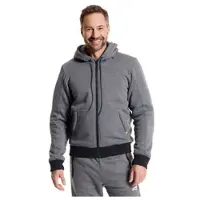 FASTWAY T-2208 Hoodie de moto hommes Gris/Noir 52
