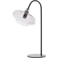 Light & Living - lampe de table - Solna - noir - verre métal - E14 - 1881058