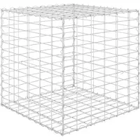 vidaXL Lit surélevé cube à gabion Fil d'acier 60x60x60 cm
