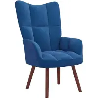 vidaXL Fauteuil relax bleu velours