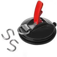Pro Plus Fixation ventouse avec anneau et 2 crochets forme S 758082