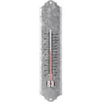 Esschert Design Thermomètre mural Zinc 30 cm OZ10