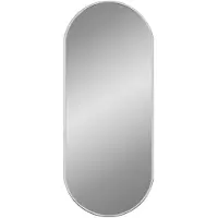 vidaXL Miroir mural Argenté 60x25 cm Ovale