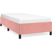 vidaXL Sommier rose 80x200 cm velours