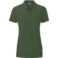 Jako Polo Organic pour femmes, Couleur:olive, Taille:42