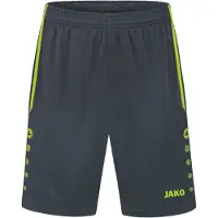 Jako Pantalon de sport gris basalte / vert fluo