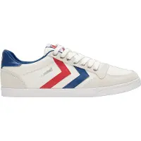 Hummel Chaussure de sport 'Stadil' bleu marine / gris argenté / gris clair / rouge feu / blanc