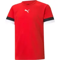 Puma T-Shirt fonctionnel 'TeamRise' rouge / noir / blanc