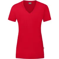 Jako T-shirt femme Organic, Couleur:rouge, Taille:34