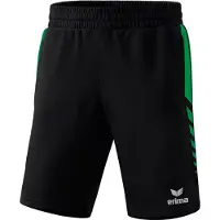 Erima Short de travail Six Wings noir/émeraude