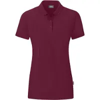 Jako Polo Organic pour femmes, Couleur:maroon, Taille:38