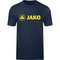 Jako T-Shirt Promo pour enfants, Couleur:marine chiné/jaune fluo, Taille:140