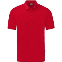 Jako Polo Unisex Organic Stretch, Couleur:rouge, Taille:M