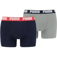 Puma Basic Boxers 2 Units Bleu,Gris S Homme