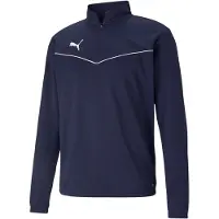 Puma Sweat de sport 'TeamRise' marine / blanc