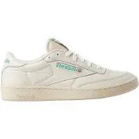 Reebok Baskets basses 'Club C 85' bleu marine / vert clair / rouge feu / blanc naturel