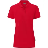 Jako Polo Organic pour femmes, Couleur:rouge, Taille:38