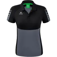 Erima Polo Six Wings Gris Ardoise/noir