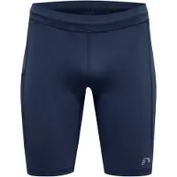 Newline Pantalon de sport bleu foncé / gris clair