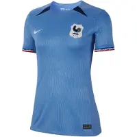 Nike Maillot de foot Nike Dri-FIT FFF 2023 Stadium Domicile pour femme - Bleu | Taille M (FR 42-44)