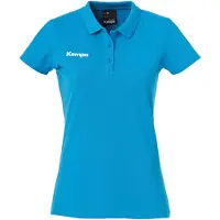 Kempa Femmes Polo à Manches Courtes Top Sports Training Handball Bleu XXL