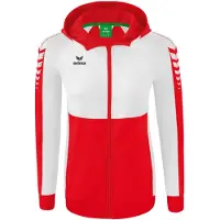 Erima Veste d'entraînement Six Wings avec capuche rouge/blanc - 38