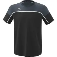 Erima Change By T-shirt Noir Gris/Gris ardoise/blanc