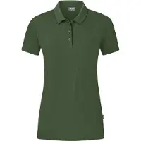 Jako Polo femme Organic Stretch, Couleur:olive, Taille:42