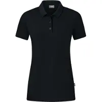 Jako Polo femme Organic Stretch, Couleur:noir, Taille:46