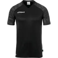 Uhlsport Maillot gris foncé / noir / blanc