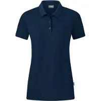 Jako Polo femme Organic Stretch, Couleur:marine, Taille:40